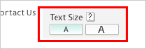 change size the upper-right button